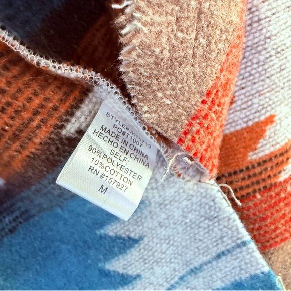 NWT LA MIEL La Miel Eldora Aztec Shacket for Women in Rust - Picture 10 of 11